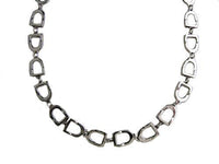 Sterling Silver Stirrup Choker Necklace - Jamies Horse Jewelry
