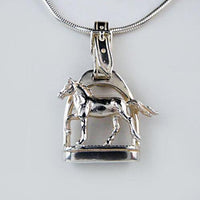 Stirrup and Horse Necklace Sterling Silver x