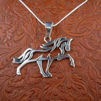 Sun Dancing Horse Necklace - Jamies Horse Jewelry