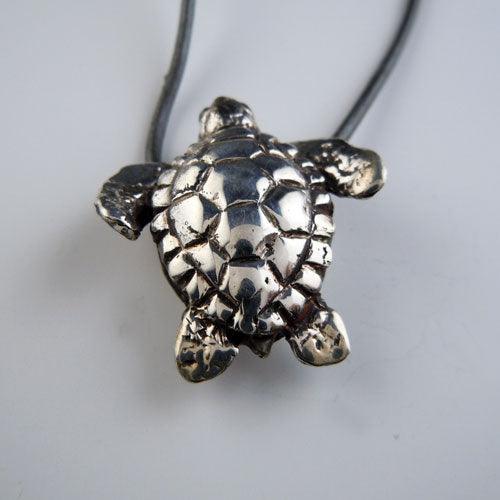 Turtle Necklace Sterling Silver