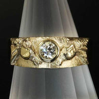 Pair of Horses Ring with CZ Sterling Silver - Jamies Horse Jewelry